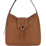 Borsa a spalla con nappa visnu in marrone Hogan - donna 