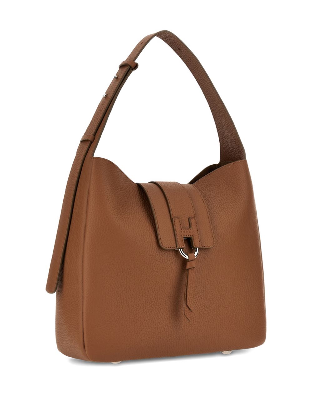 Borsa a spalla con nappa visnu in marrone Hogan - donna 
