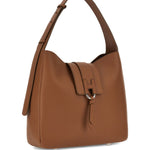 Borsa a spalla con nappa visnu in marrone Hogan - donna 