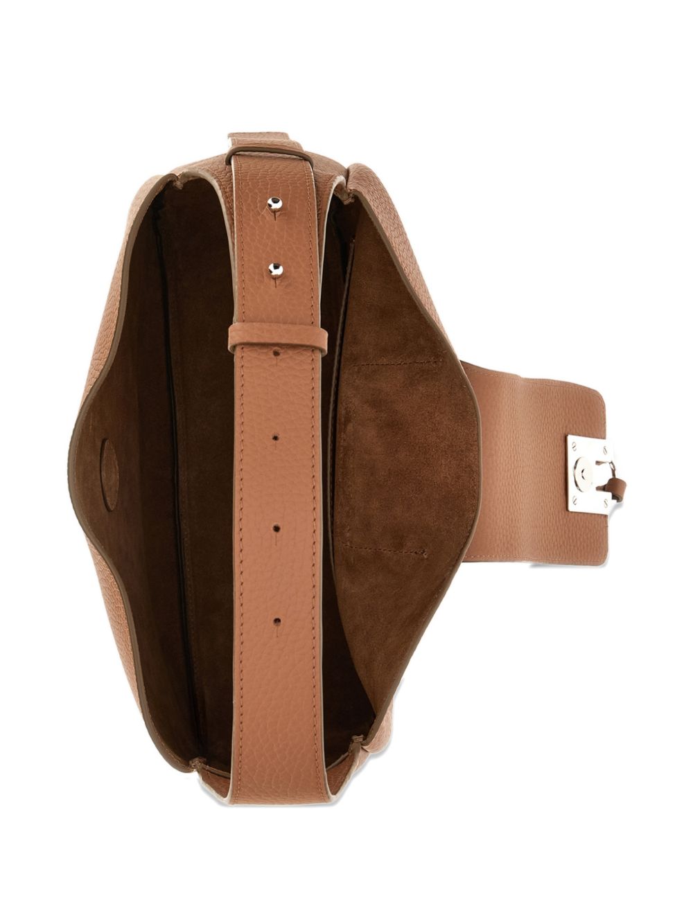 Borsa a spalla con nappa visnu in marrone Hogan - donna 