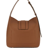 Borsa a spalla con nappa visnu in marrone Hogan - donna 