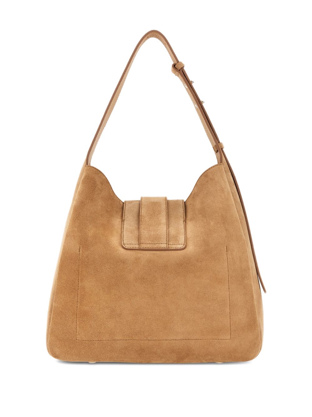 Borsa a spalla con fibbia H in suede marrone Hogan - donna 