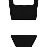 Bikini a coste xandra in nero Hunza G - donna 