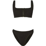 Bikini due pezzi dallas in nero Hunza g  - donna 