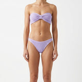 Bikini a fascia Jean in lilla 