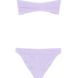 Bikini a fascia Jean in lilla 