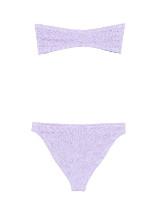 Bikini a fascia Jean in lilla 