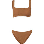 Bikini a coste xandra in marrone Hunza G - donna 