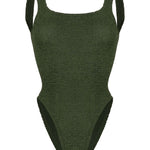 costume intero square in verde hunza g - donna 