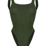 costume intero square in verde hunza g - donna 