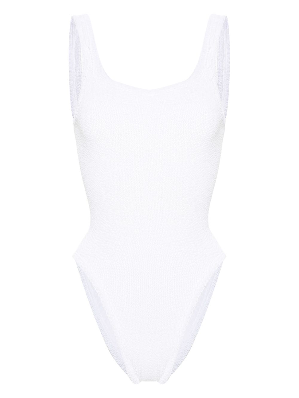Costume intero square in bianco hunza g - donna 