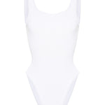 Costume intero square in bianco hunza g - donna 