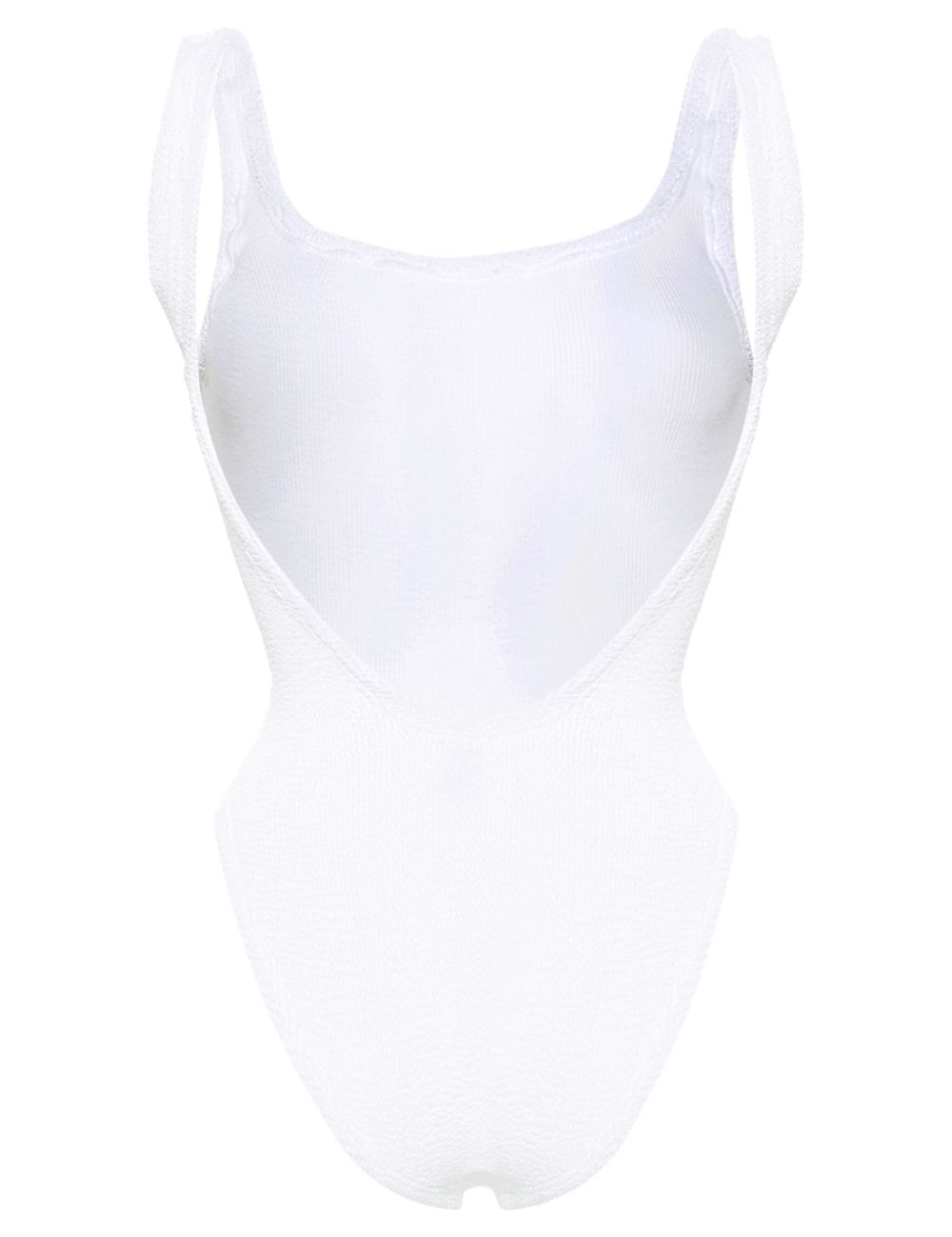 Costume intero square in bianco hunza g - donna 