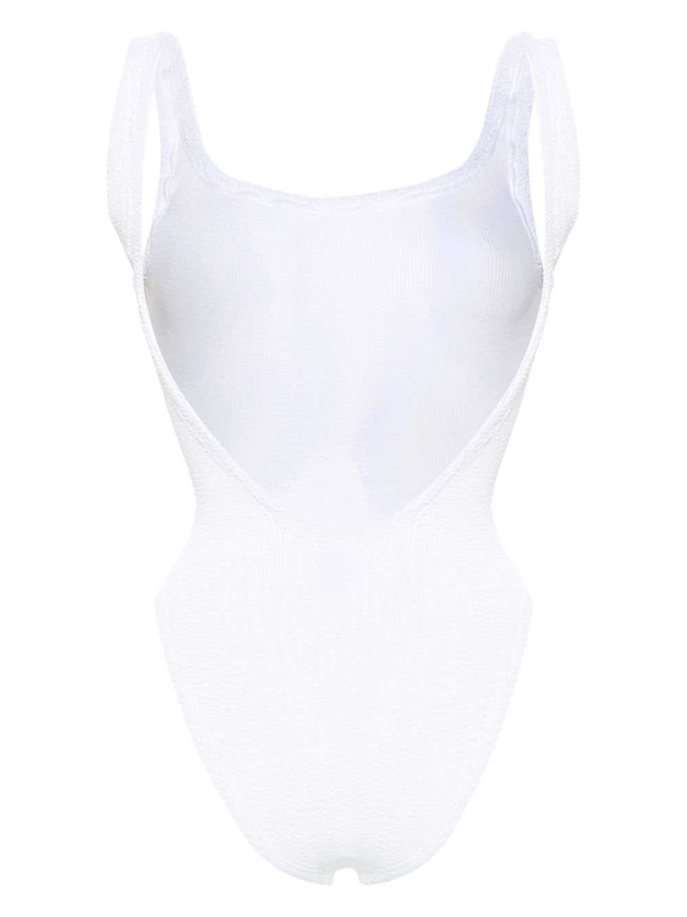 Costume intero square in bianco hunza g - donna 