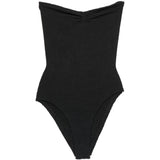 Costume da bagno senza spalline in nero Hunza g - donna 