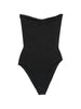 Hunza G strapless swimsuit in black - women