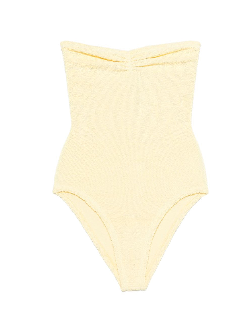 Costume da bagno con spalline in giallo Hunza g - donna 