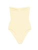 Costume da bagno con spalline in giallo Hunza g - donna