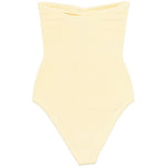 Costume da bagno con spalline in giallo Hunza g - donna 
