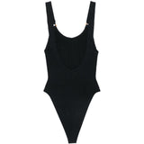 Costume intero Domino in nero Hunza g - donna 