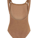 Costume intero domino in marrone hunza g - donna 