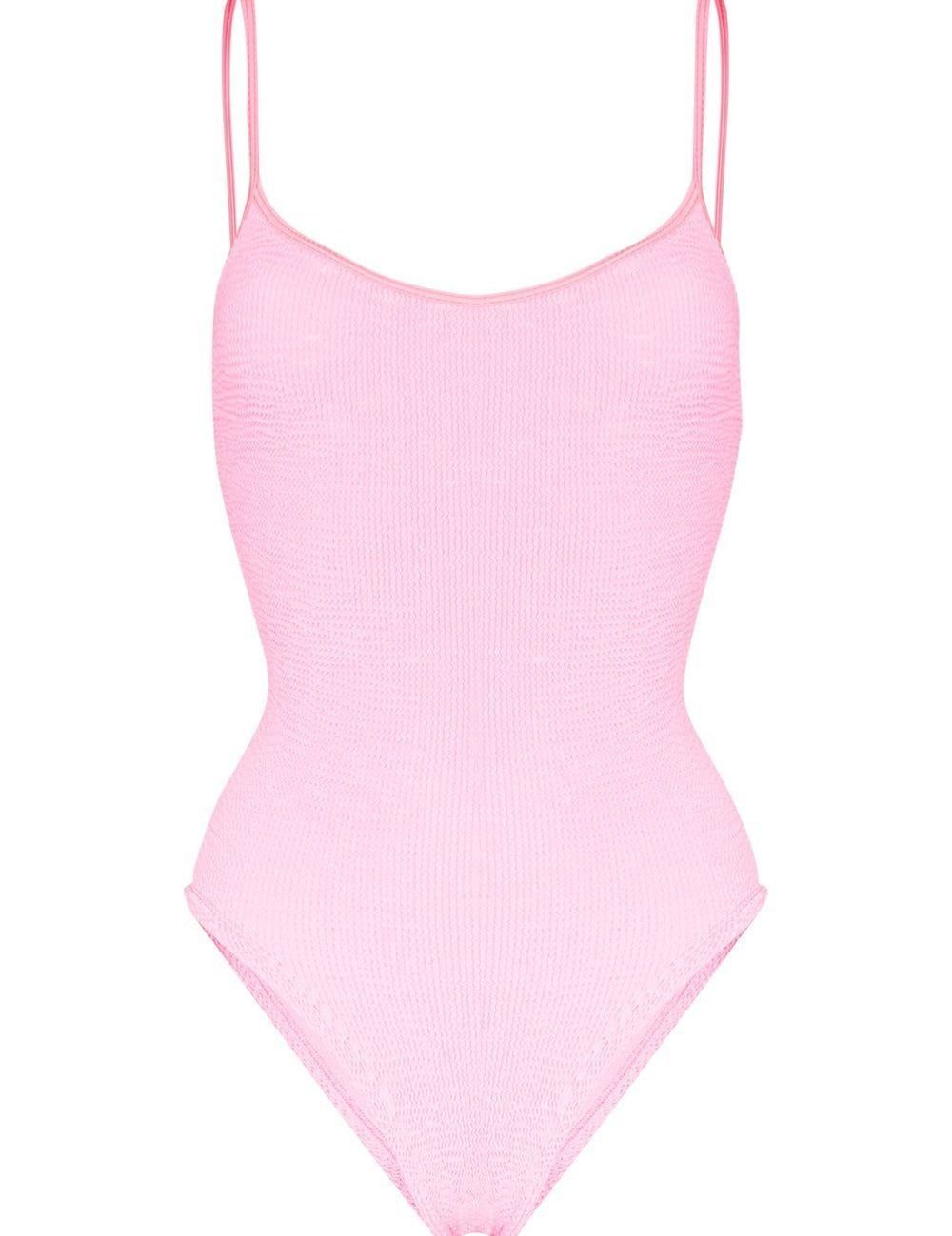 Costume da bagno intero increspato Pamela in rosa Hunza g - donna 