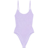 Costume da bagno con spalline in lilla Hunza g - donna 