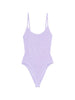 Costume da bagno con spalline in lilla Hunza g - donna