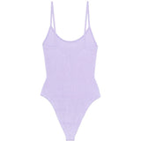 Costume da bagno con spalline in lilla Hunza g - donna 