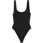 Costume intero square in nero hunza g - donna 