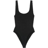 Costume intero square in nero hunza g - donna 