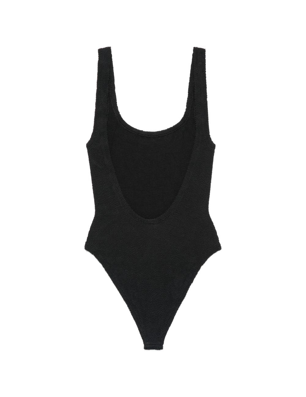 Costume intero square in nero hunza g - donna 