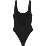 Costume intero square in nero hunza g - donna 