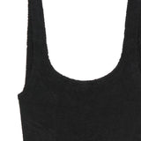 Costume intero square in nero hunza g - donna 