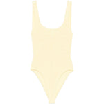 Costume da bagno con scollo quadrato in giallo pastello Hunza g - donna 
