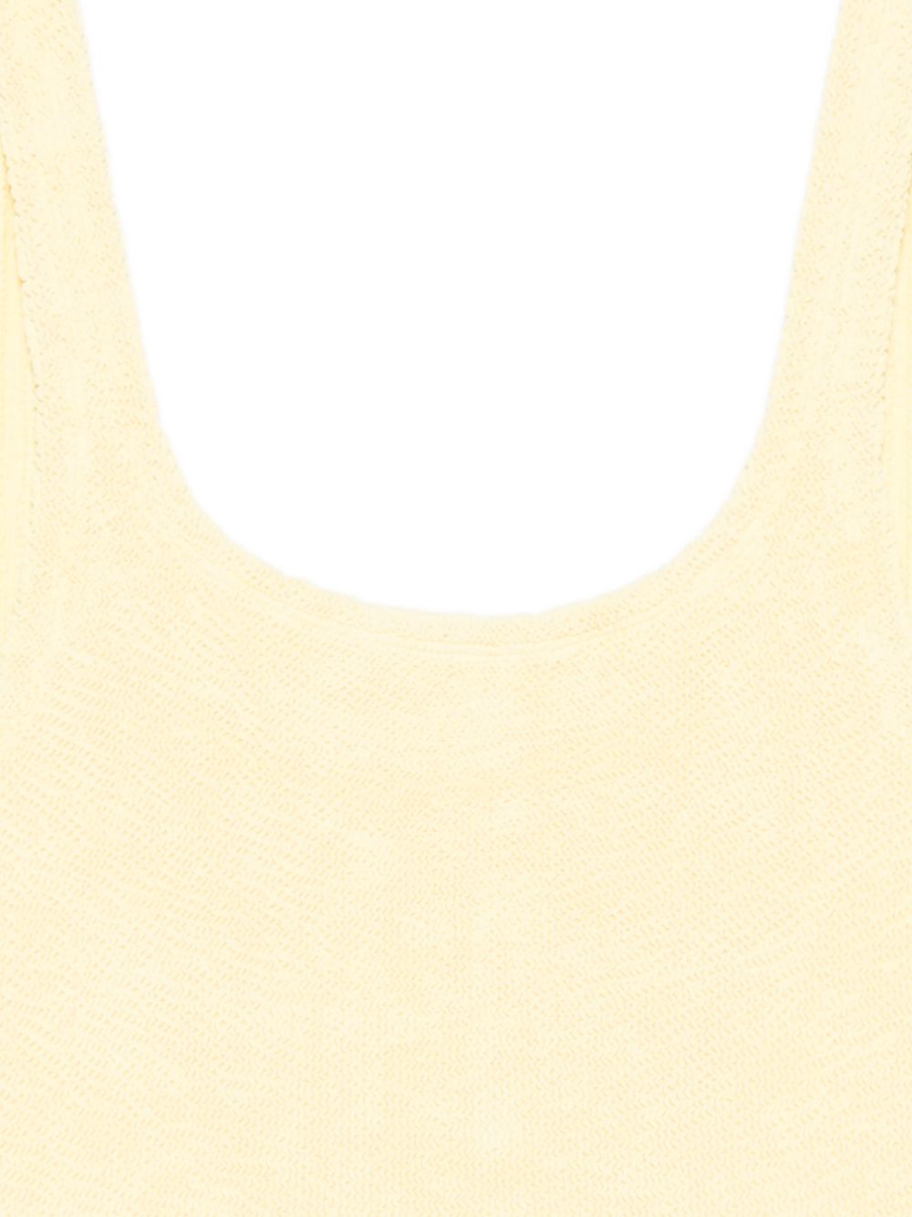 Costume da bagno con scollo quadrato in giallo pastello Hunza g - donna 