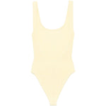 Costume da bagno con scollo quadrato in giallo pastello Hunza g - donna 