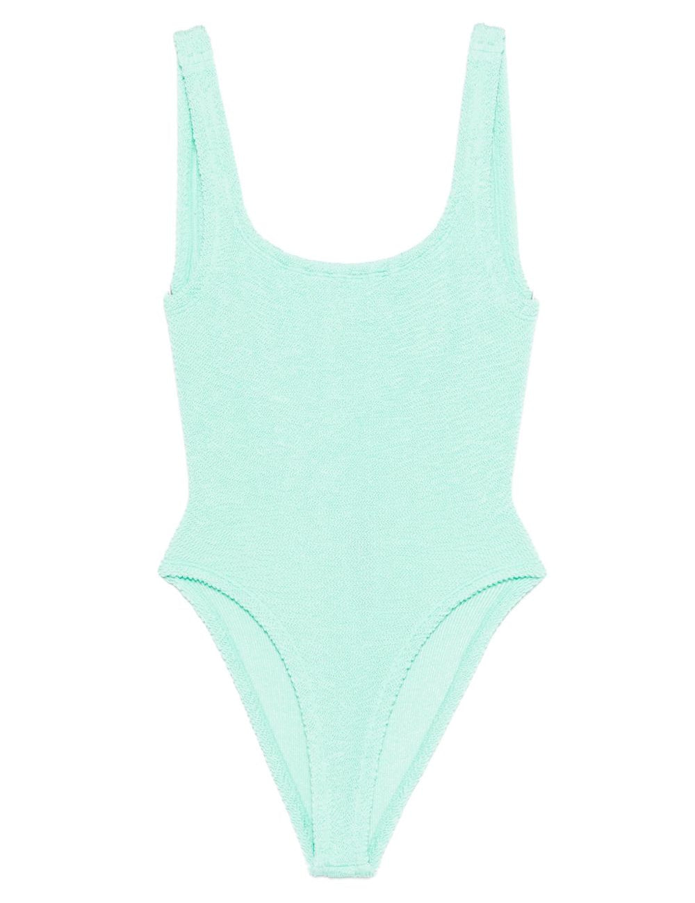 Costume intero square in azzurro hunza g - donna 