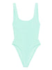 Hunza G blue square neck swimsuit - women