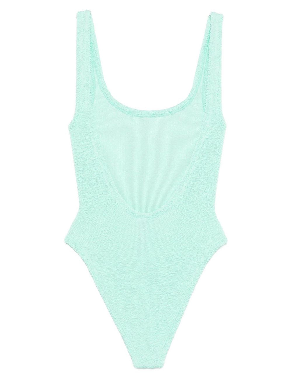 Costume intero square in azzurro hunza g - donna 