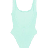 Costume intero square in azzurro hunza g - donna 