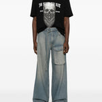 T-shirt teschio 20 in nero Ih nom uh nit - uomo 