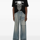 T-shirt teschio 20 in nero Ih nom uh nit - uomo 
