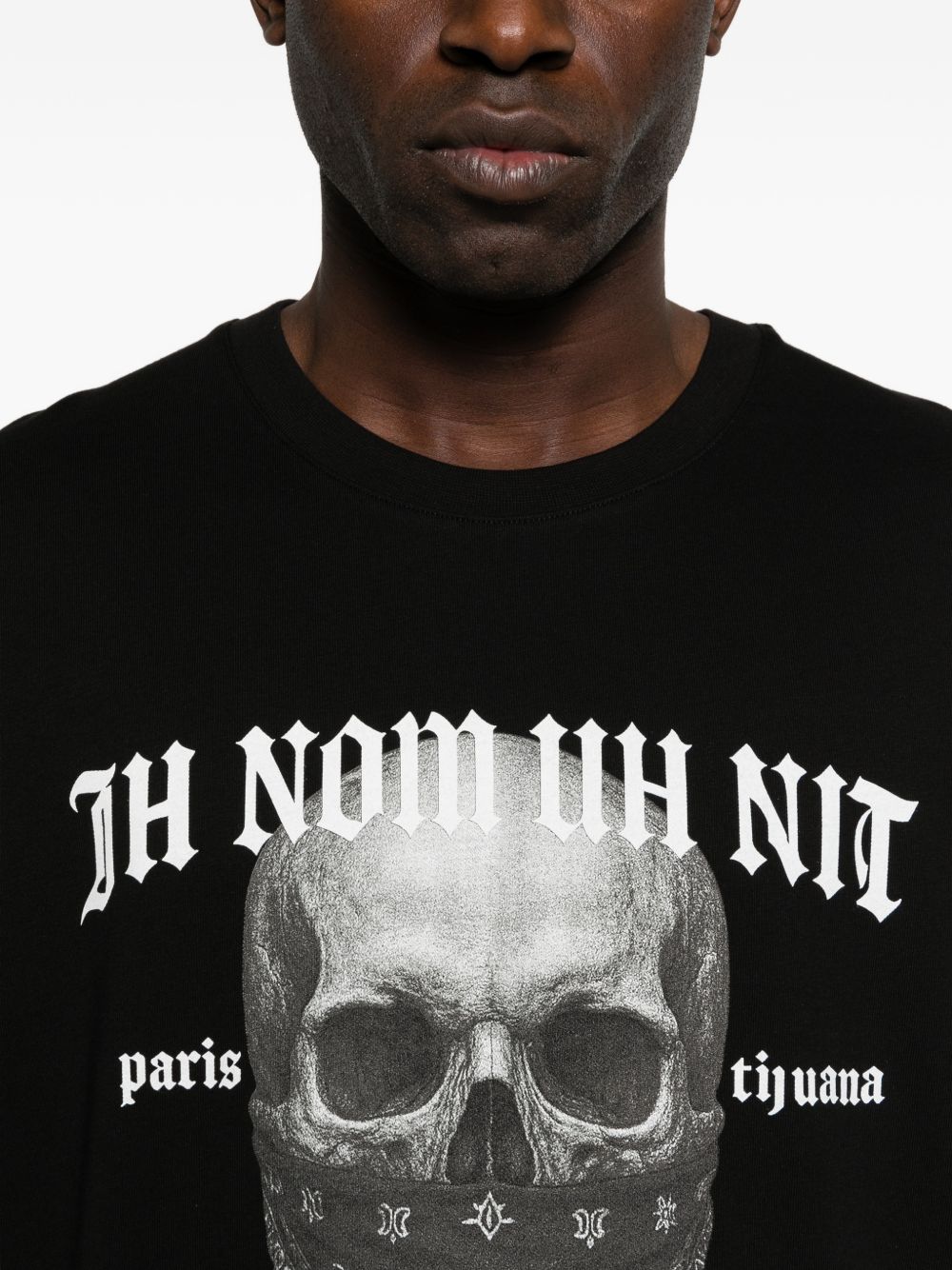 T-shirt teschio 20 in nero Ih nom uh nit - uomo 