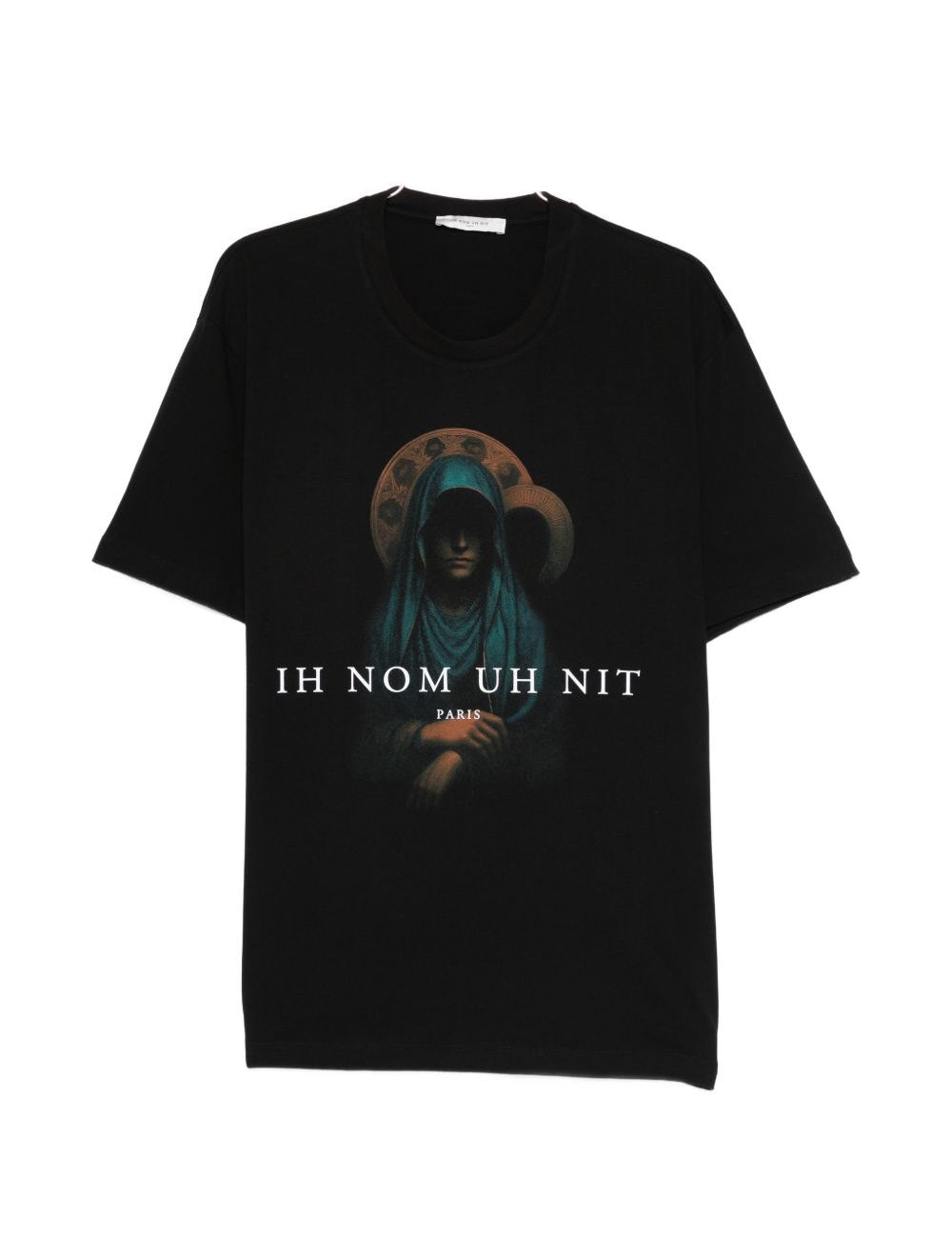 T-shirt con stampa santa maria in nero Ih nom uh nit - uomo 