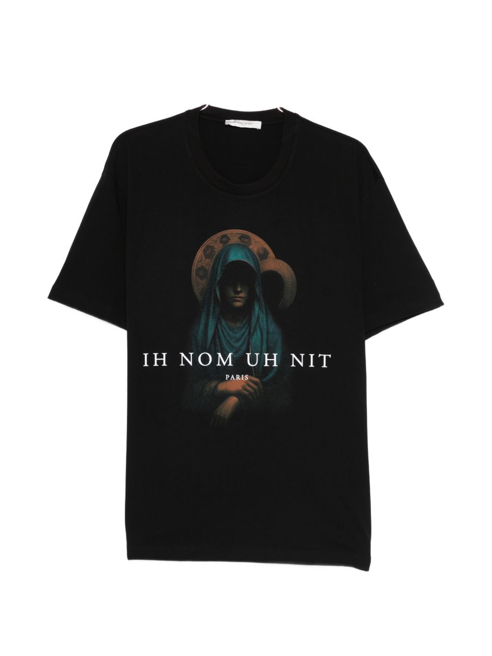 T-shirt con stampa santa maria in nero Ih nom uh nit - uomo 