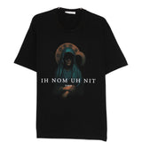 T-shirt con stampa santa maria in nero Ih nom uh nit - uomo 