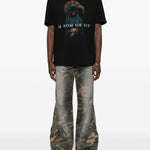 T-shirt con stampa santa maria in nero Ih nom uh nit - uomo 