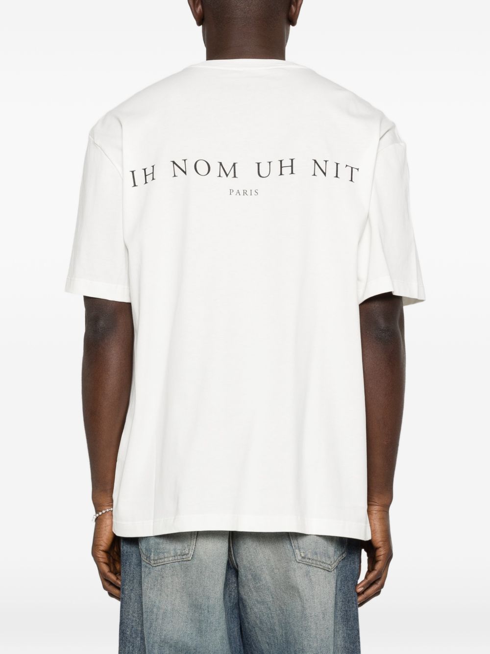 T-shirt con stampa Mask Crosses in bianco Ih nom uh nit - uomo 