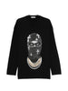 Felpa girocollo Mask Crosses in nero Ih nom uh nit - uomo